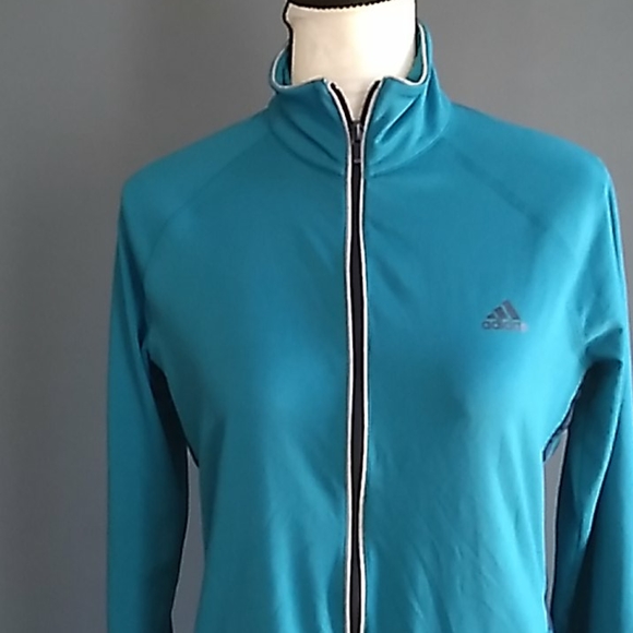 Adidas track zipper jacket sz medium - Picture 2 of 16